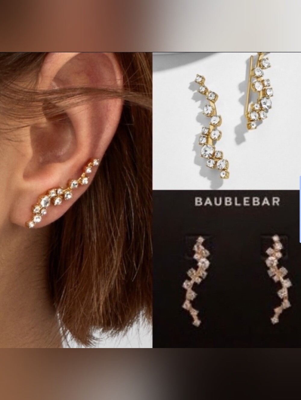 New BaubleBar Farah Ear Crawlers